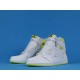 Air Jordan 1 High "First Class Flight" 555088-170 White Green