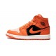 Nike Air Jordan 1 Mid Womens Orange Black DM3381-600 Shoes