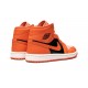 Nike Air Jordan 1 Mid Womens Orange Black DM3381-600 Shoes