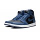 Nike Air Jordan 1 High Mens Dark Marina Blue 555088-404 Shoes