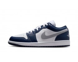 Nike Air Jordan 1 Low Mens Midnight Navy 553558-141 Shoes