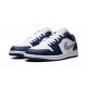 Nike Air Jordan 1 Low Mens Midnight Navy 553558-141 Shoes