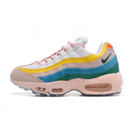 Air Max 95 TT Womens Yellow Pink White Shoes DQ9323 200