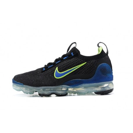 Air VaporMax 2021 Flyknit Unisex Blue Black and Green Shoes